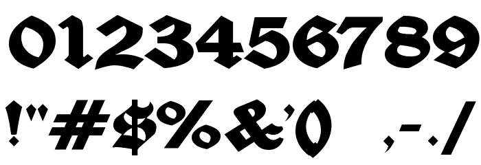 Ludlow Strong Ale Font OTHER CHARS