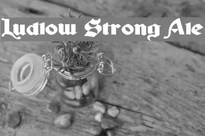 Ludlow Strong Ale Fonte examples