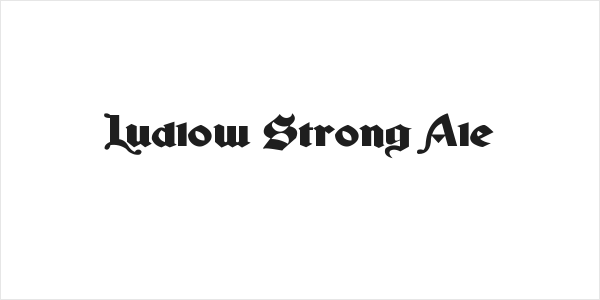 Ludlow Strong Ale Logo