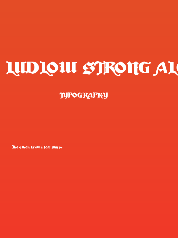 Ludlow Strong Ale Poster