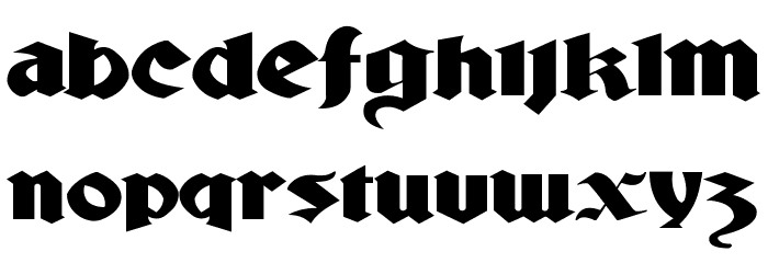 Ludlow Strong Ale Font LOWERCASE