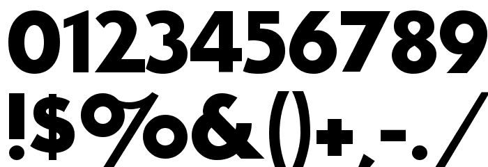 LudlowTempoBold Font OTHER CHARS