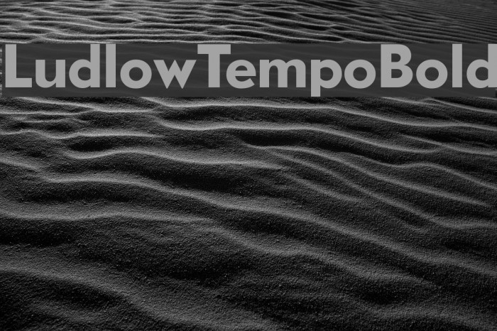 LudlowTempoBold Font examples