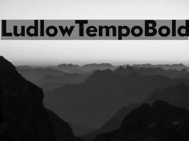 LudlowTempoBold Example 2