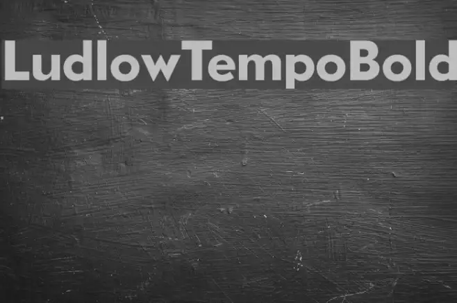 LudlowTempoBold Example 3