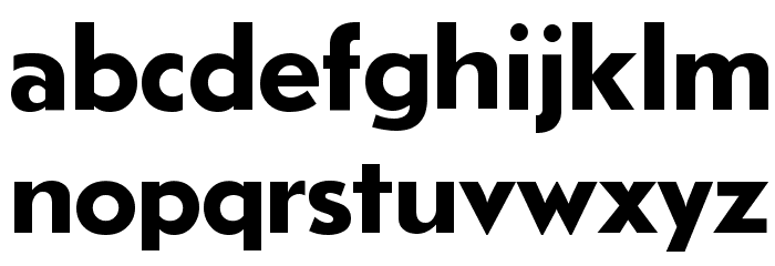 LudlowTempoBold Font LOWERCASE