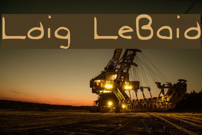 Ludwig LooseBraids Font examples