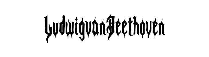 Ludwig van Beethoven  Free Fonts Download