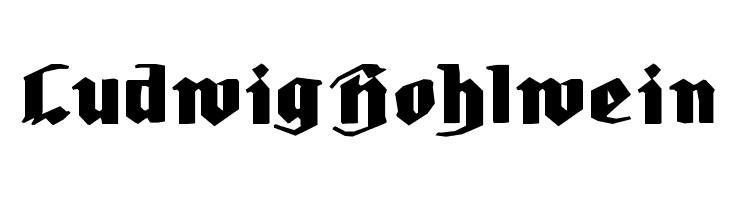 LudwigHohlwein Font