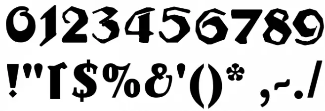 LudwigHohlwein Font OTHER CHARS