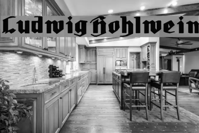 LudwigHohlwein Font examples