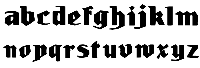 LudwigHohlwein Font LOWERCASE