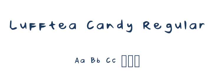 Lufftea Candy Regular Font Preview