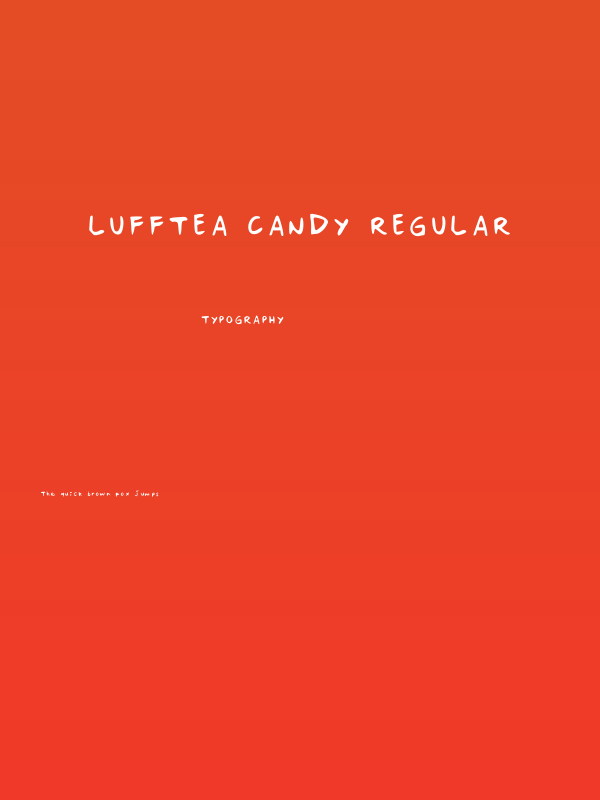 Lufftea Candy Regular Poster
