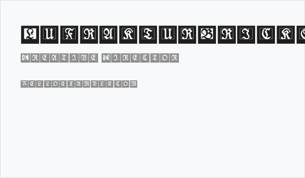 LufrakturBricks Business Card