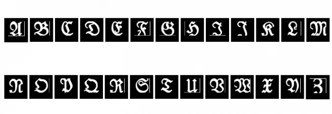 LufrakturBricks फ़ॉन्ट लोअरकेस