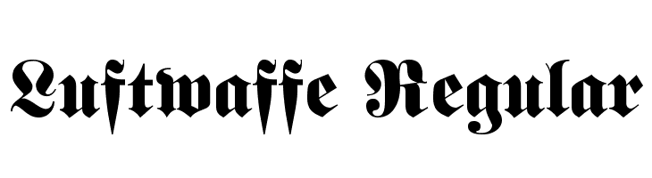 Luftwaffe Regular Font