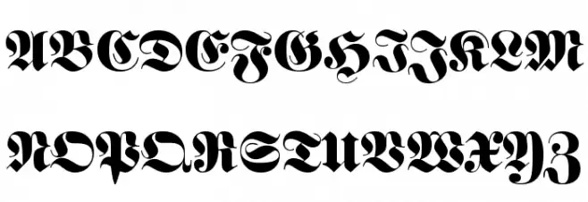 Luftwaffe Regular Font UPPERCASE