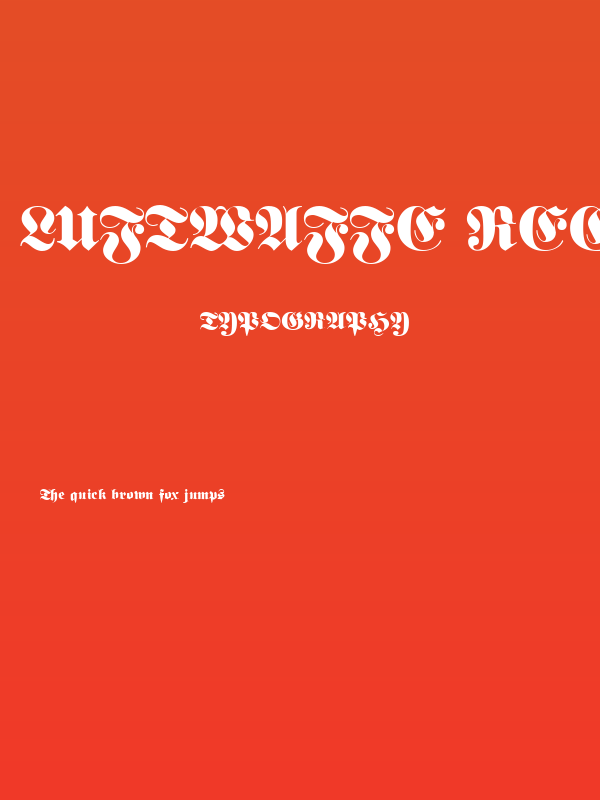 Luftwaffe Regular Poster