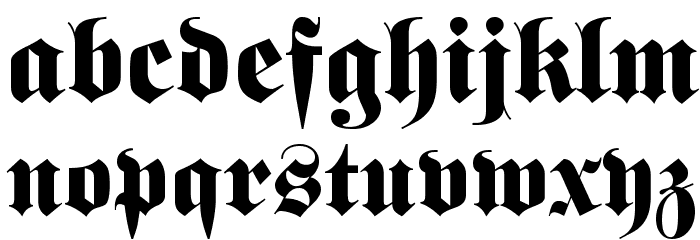 Luftwaffe Regular Font LOWERCASE
