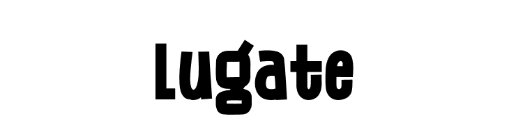 Lugate  免费字体下载