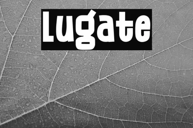 Lugate Font examples