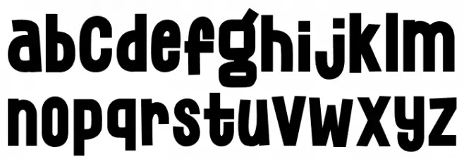 Lugate Font LOWERCASE