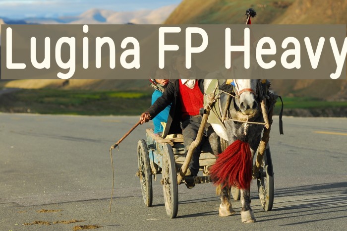 Lugina FP Heavy Font examples