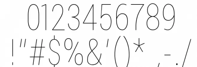 Lugina FP Light Font OTHER CHARS