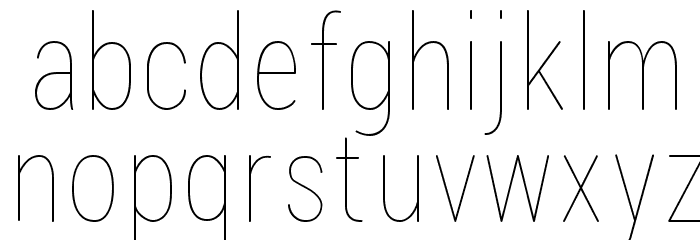 Lugina FP Light Font LOWERCASE