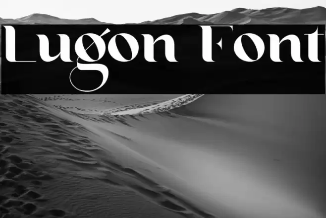 Lugon Font examples