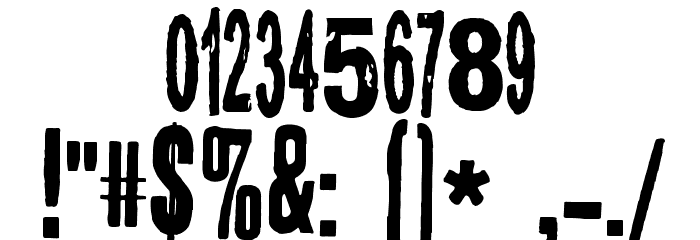 Lugosi Font OTHER CHARS