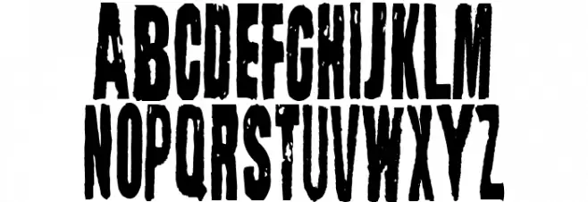 Lugosi Caratteri MAIUSCOLE