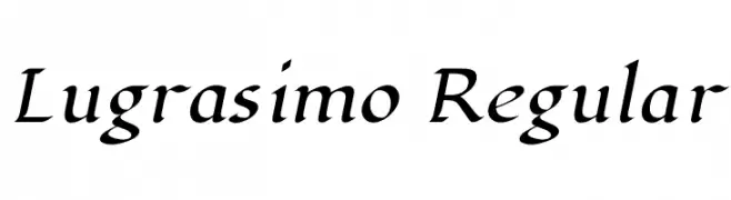 Lugrasimo Regular 字体
