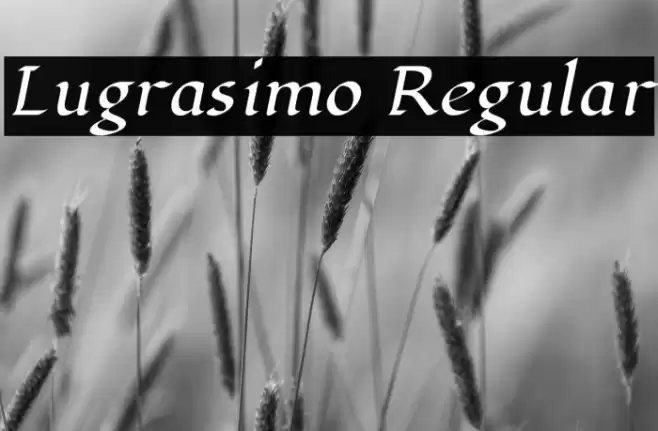Lugrasimo Regular 字体 examples