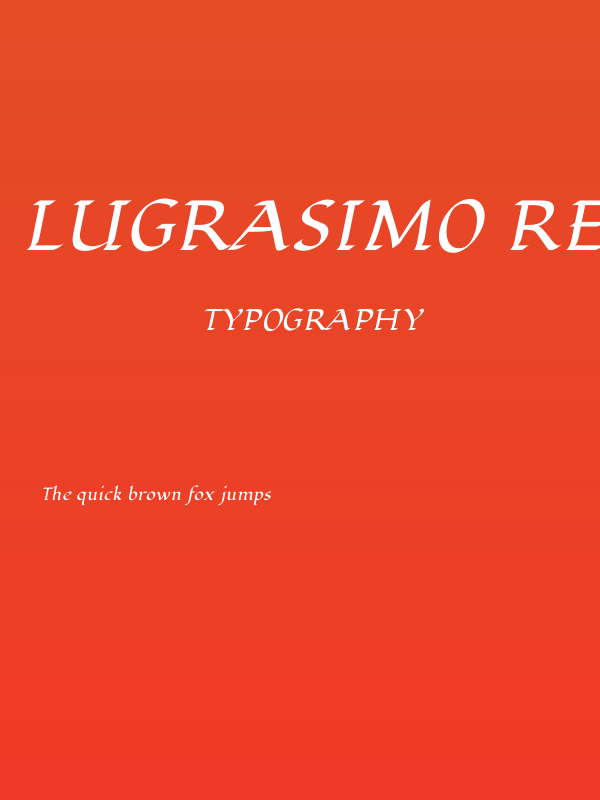 Lugrasimo Regular Poster