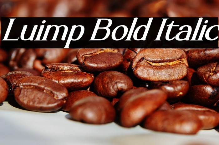 Luimp Bold Italic Example 2