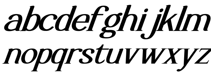 Luimp Bold Italic Font LOWERCASE