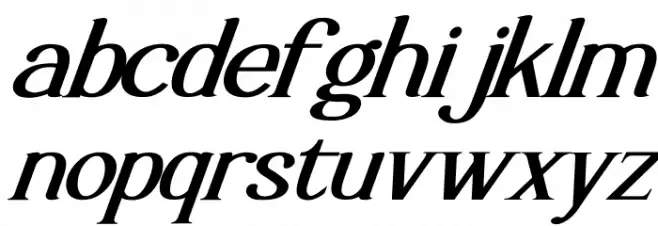 Luimp Bold Italic फ़ॉन्ट लोअरकेस