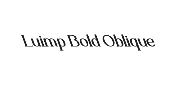 Luimp Bold Oblique Logo
