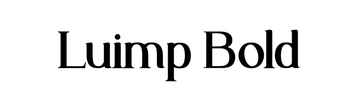Luimp Bold  नि: शुल्क फ़ॉन्ट्स डाउनलोड