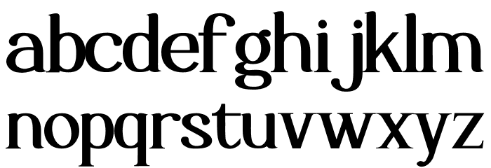 Luimp Bold Font LOWERCASE