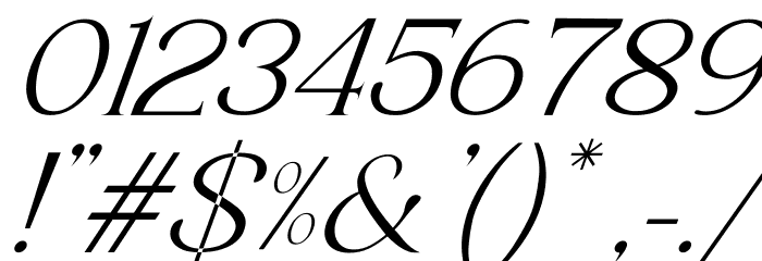 Luimp Italic Font OTHER CHARS
