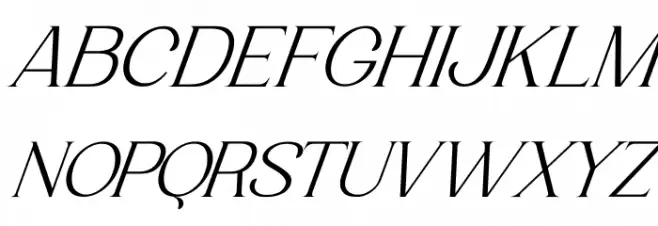 Luimp Italic Font Litere mari