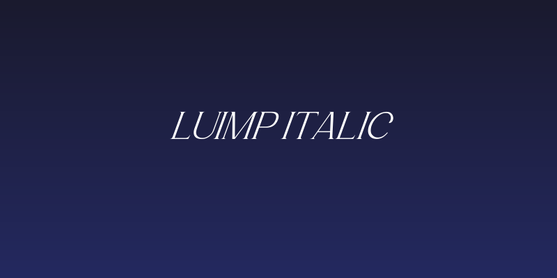 Luimp Italic Social Header