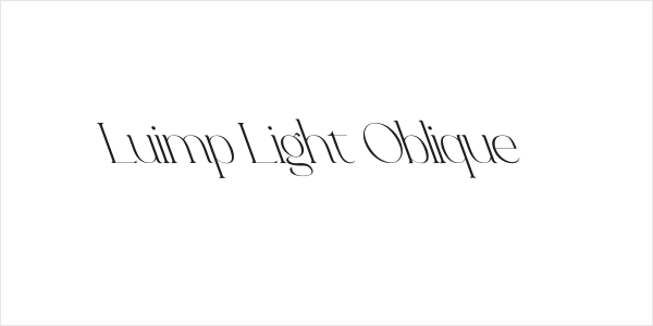 Luimp Light Oblique Logo