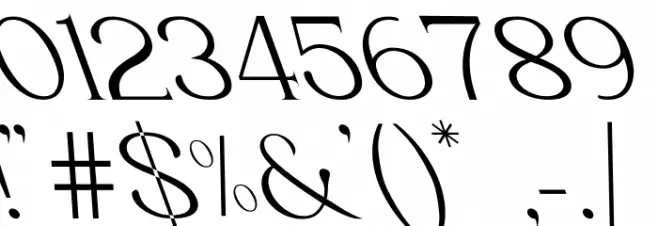 Luimp Oblique Font OTHER CHARS