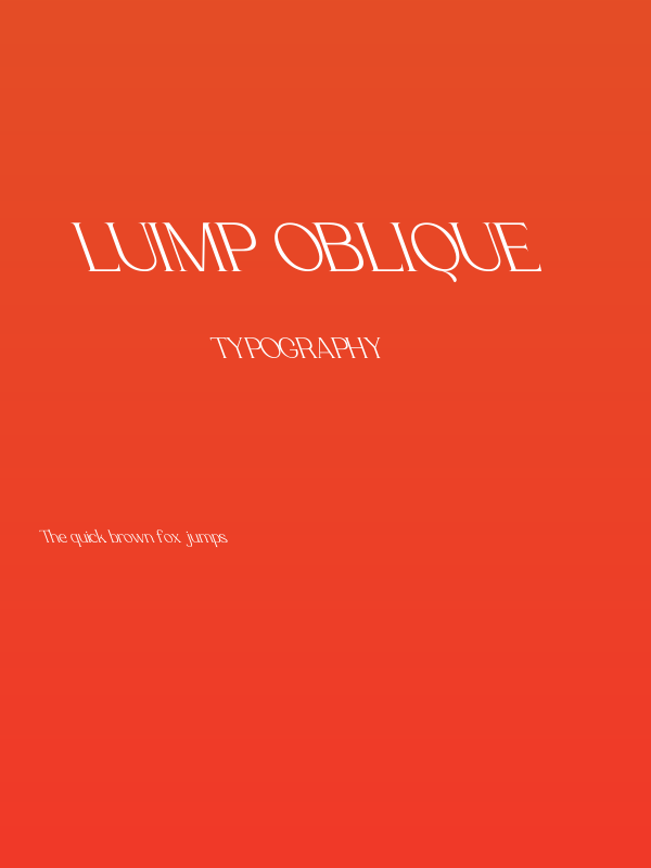 Luimp Oblique Poster