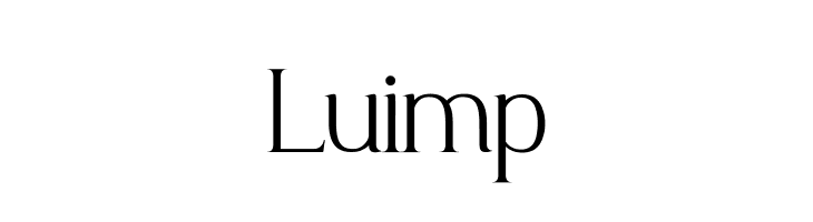 Luimp  フリーフォントのダウンロード