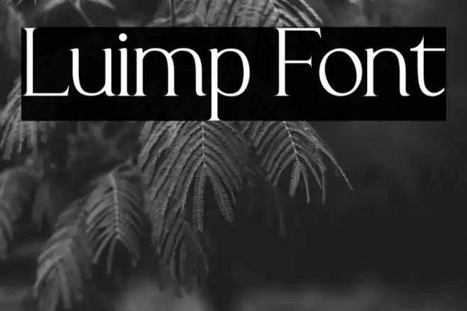 Luimp Font examples